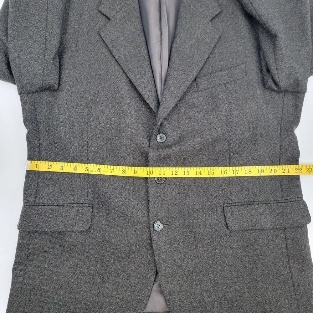 Barrington Mens 44S Gray Lambswool/Cashmere No Vent South Africa Made Blazer